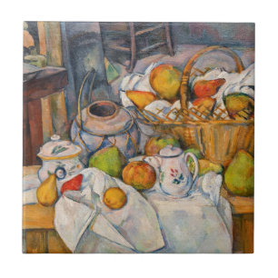 Azulejo Paul Cezanne - Naturaleza Muerta con Cesta
