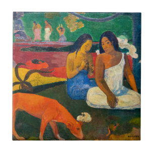 Azulejo Paul Gauguin - Arearea / El Perro Rojo