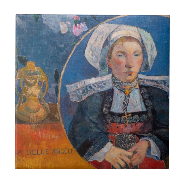 Azulejo Paul Gauguin - El bello ángel, Pont-aven (Frente)