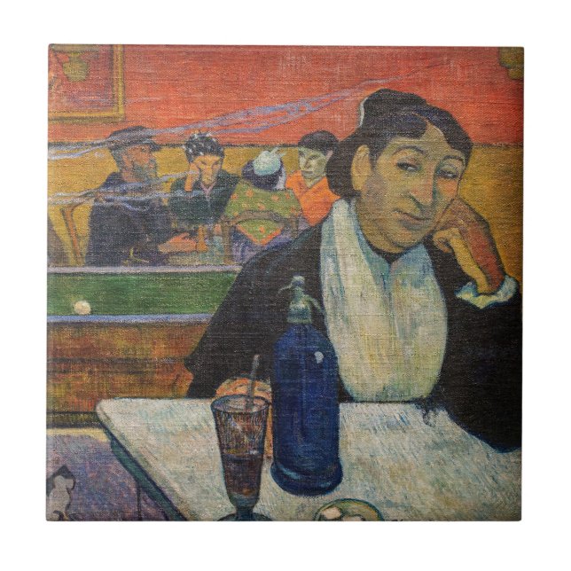 Azulejo Paul Gauguin - El Café de Noche, Arles (Frente)