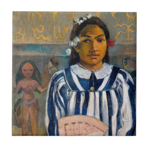 Azulejo Paul Gauguin - Los antepasados de Tehamana