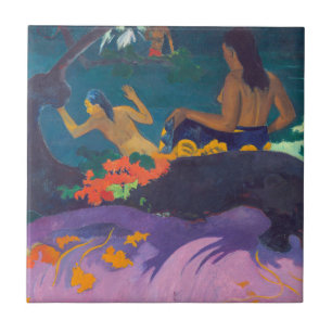 Azulejo Paul Gauguin - Por el mar / Fatata te Miti