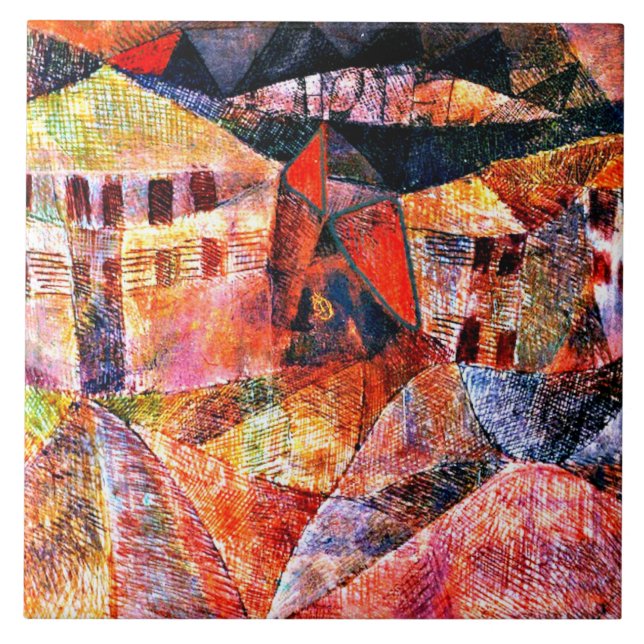 Azulejo Paul Klee - El Hotel, (Frente)