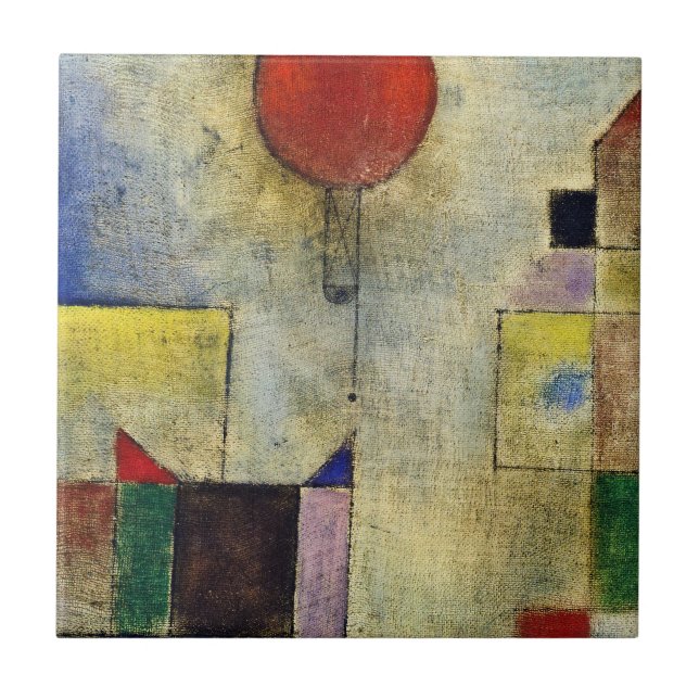 Azulejo Paul Klee - Globo Rojo (Frente)