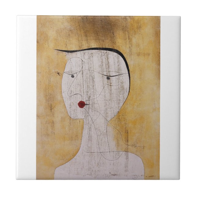 Azulejo Paul Klee - Mujer sellada (Frente)