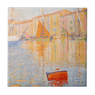 Azulejo Paul Signac - La boya roja, Saint-Tropez