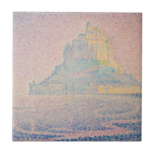 Azulejo Paul Signac - Monte Saint Michel Niebla y Sol