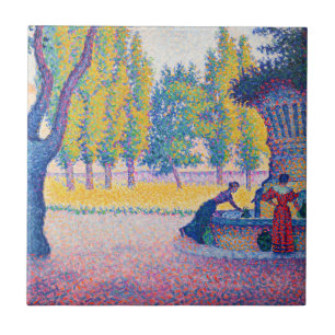 Azulejo Paul Signac - Saint-Tropez, Fontaine des Lices