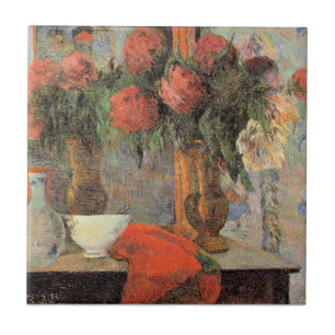Azulejo Paull Gauguin, Bodegón con tazón blanco,