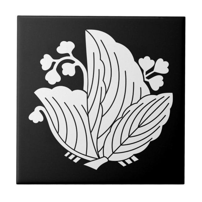 Azulejo Paulownia en forma de mariposa (Frente)