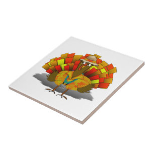 Azulejo Pavo de Acción de Gracias vacacional
