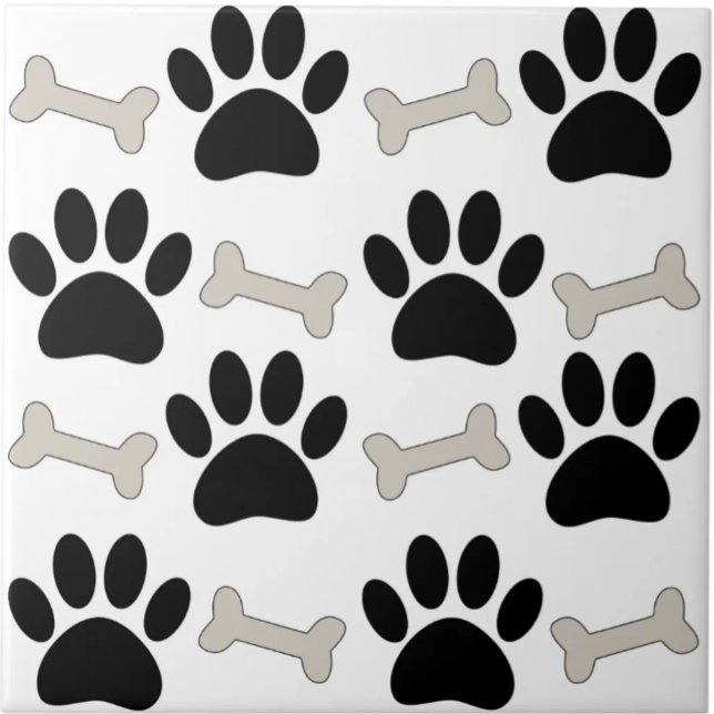 Azulejo Paws And Bones Seamless Pattern Custom  (Subido por el creador)