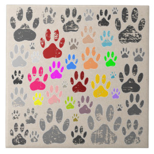 Azulejo Paws Perros Con Problemas En El Fondo Del Papel Kr