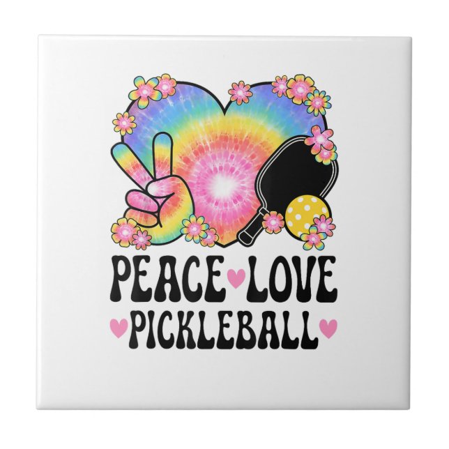 Azulejo Paz Amor Pickleball (Frente)
