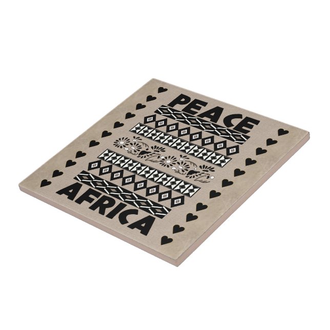 Azulejo Paz en África (Lado)