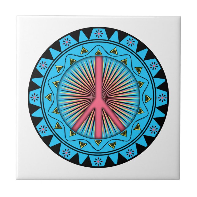 Azulejo Paz ~ Sol (Frente)
