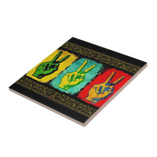 Azulejo Peace Ceramic TIle