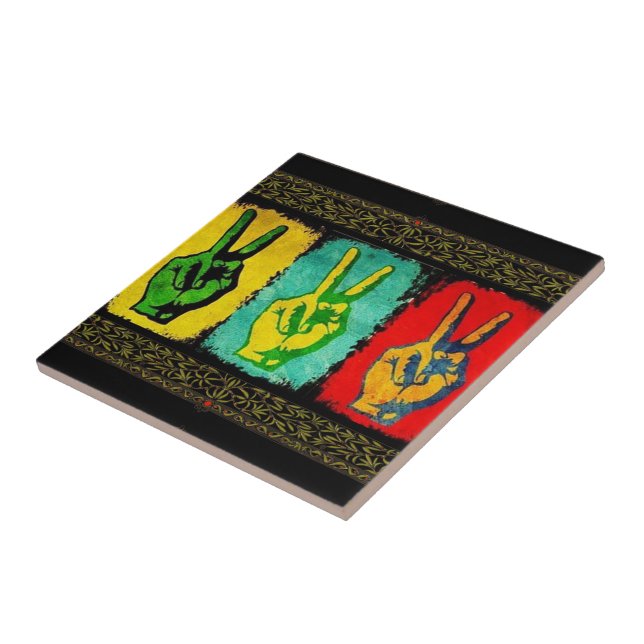 Azulejo Peace Ceramic TIle (Lado)