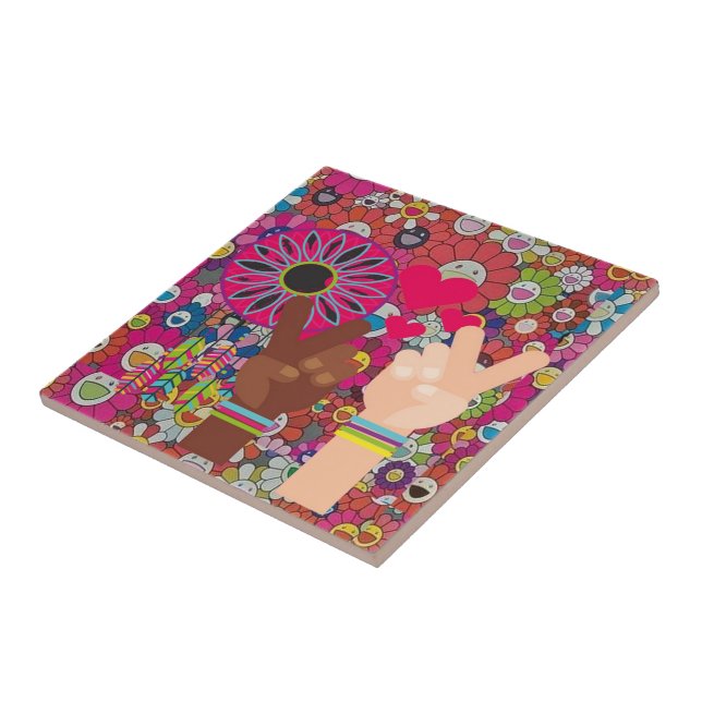 Azulejo Peace Ceramic TIle (Lado)