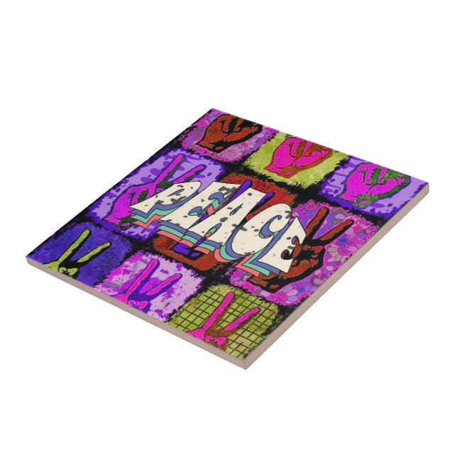 Azulejo Peace Ceramic TIle (Lado)