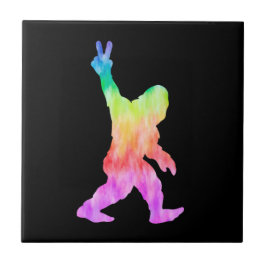 Azulejo Peace Love Bigfoot