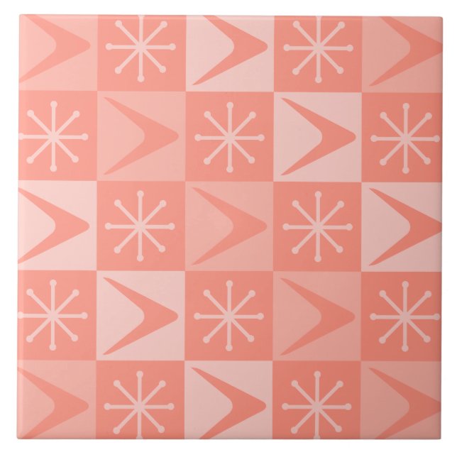 Azulejo Peach de Boomerangs de Edad Atómica (Frente)