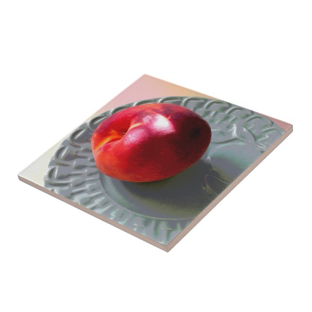 Azulejo Peach fresco bajo la luz del sol (Lado)