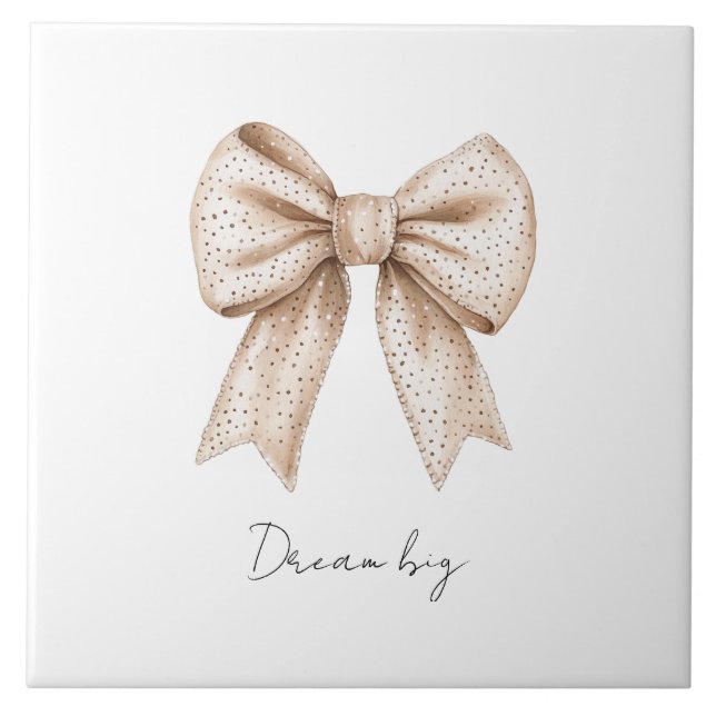 Azulejo Peach White Bow (Frente)