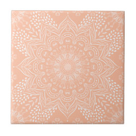 Azulejo Peachy Boho Mandala