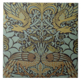Azulejo Peacock y Dragón (por William Morris)