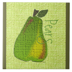 Azulejo Pear Fruto