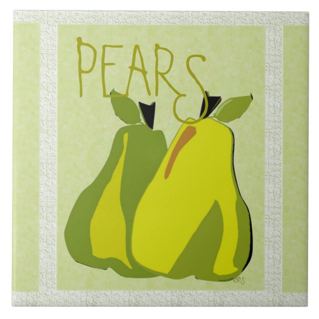 Azulejo Pear PEARfect (textura/menta) (Frente)