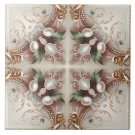 Azulejo Pearl Embellishments Ceramic Tile