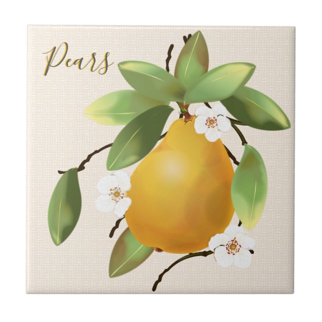 Azulejo Pears Fruit (Frente)