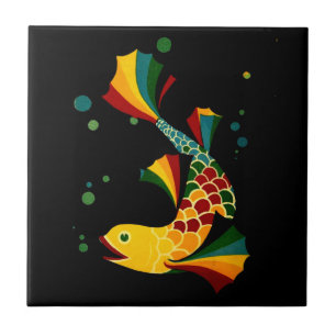 Azulejo peces coloridos ‘n burbujas