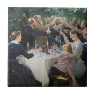 Azulejo Peder Severin Kroyer - ¡Hip, Hip, Hurra!