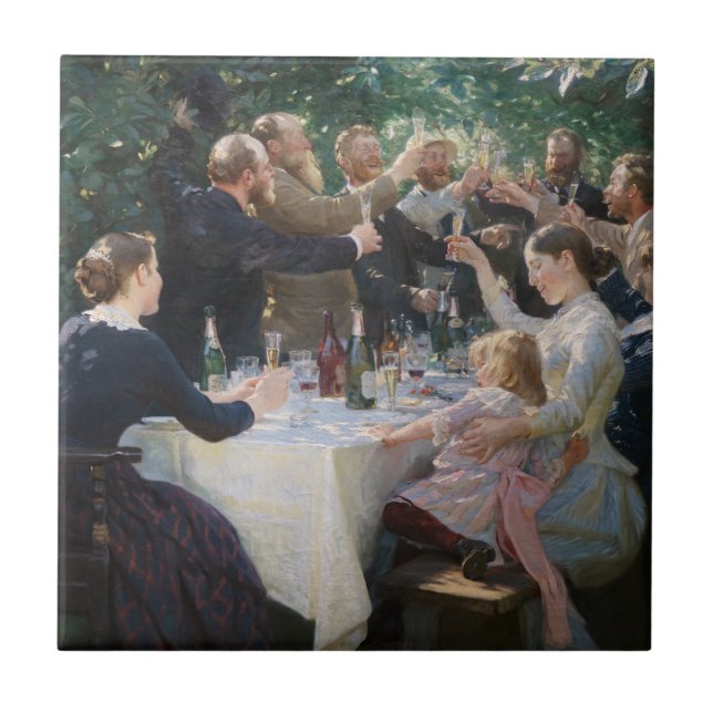 Azulejo Peder Severin Kroyer - ¡Hip, Hip, Hurra! (Frente)
