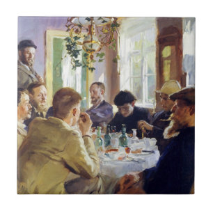 Azulejo Peder Severin Kroyer - Hora del almuerzo