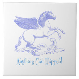 Azulejo Pegasus "¡Cualquier cosa puede pasar!"