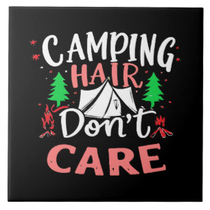 Azulejo Pelo de Camping No Me Importa Divertido