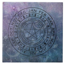 Péndulo azul morado