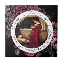 Péndulo de flores rojas y negras degradadas