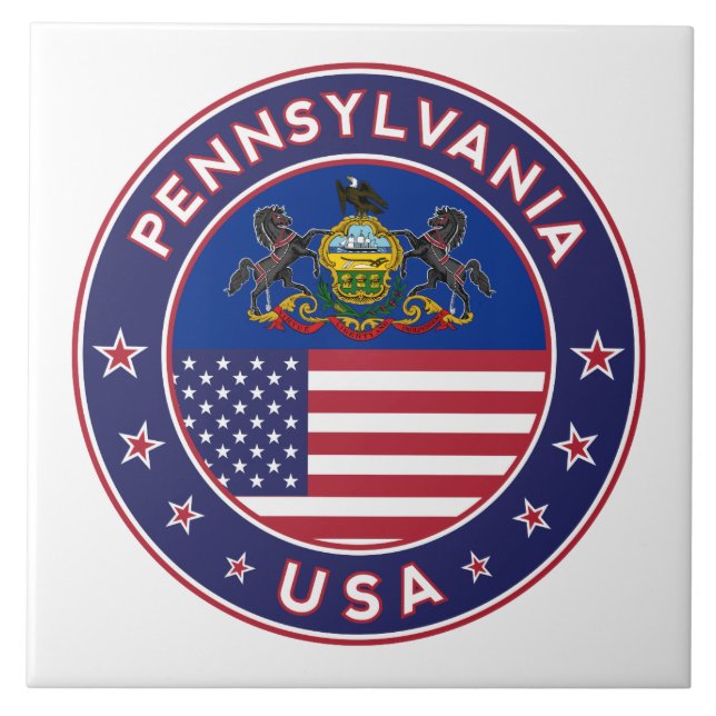 Azulejo Pennsylvania (Frente)