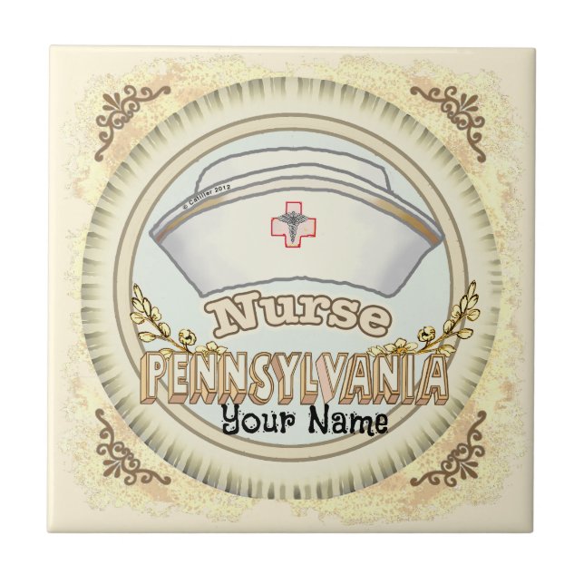 Azulejo Pennsylvania Nurse (Frente)