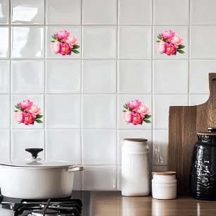 Azulejo Peonies