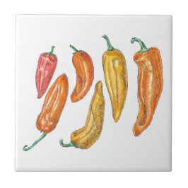 Azulejo Peppers dulces