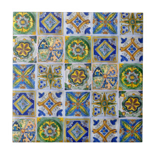 Azulejo Pequeña cerámica de estilo siciliano "Sicilian Mix