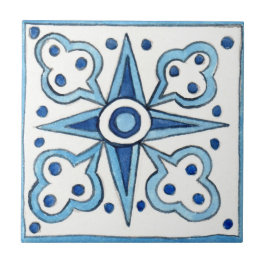 Azulejo Pequeña cerámica de estilo siciliano "Trapani"