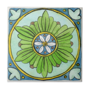 Azulejo Pequeña cerámica de inspiración sicilia "Mozia"