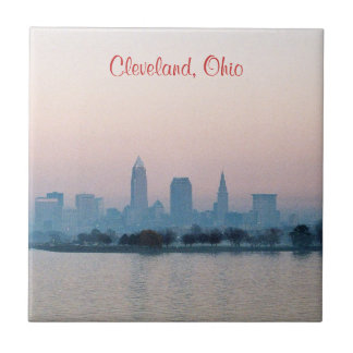 Azulejo Pequeña Mosaica Cleveland Por La Noche